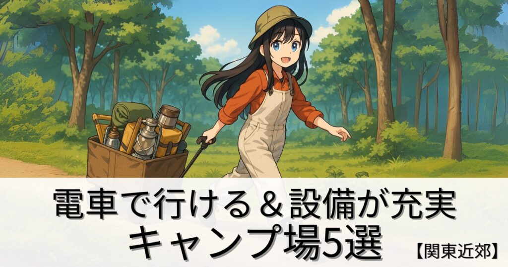 キャンプ初心者におすすめ！電車で行ける＆設備が充実したキャンプ場5選【関東近郊】