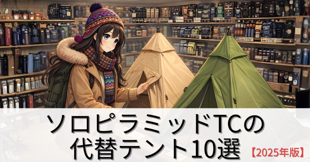 【2025年版】ソロピラミッドTCの代替テント10選｜今買える“近いモデル”厳選