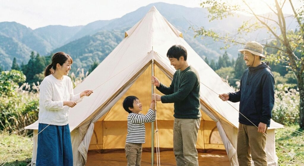 ワンポールテントの特徴｜初心者にも扱いやすい理由とは？